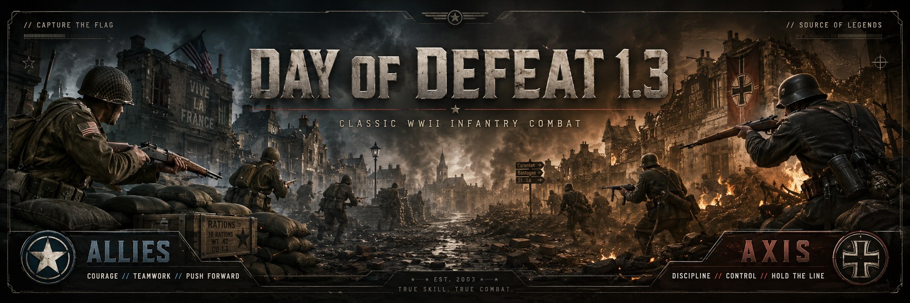 Day of Defeat 1.3 server banner